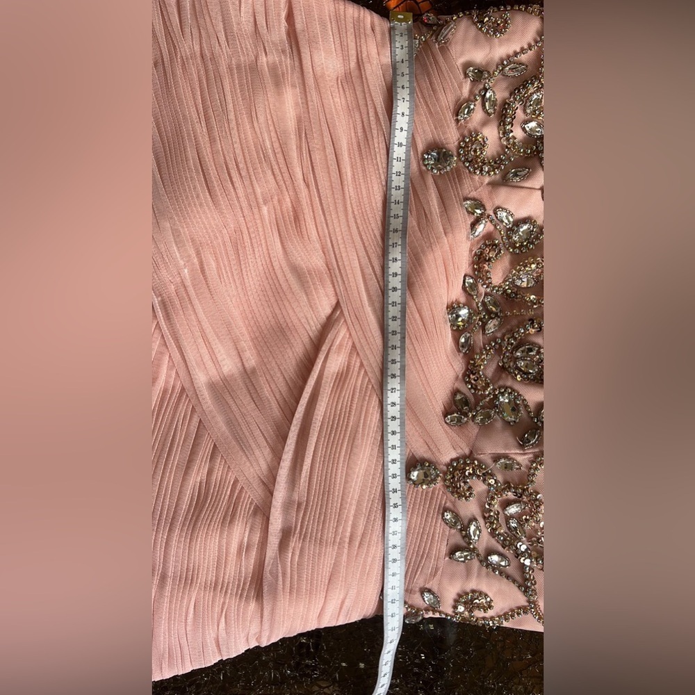NWT Jovani Light Pink Embellished Long Sleeve Dress size 16 - Picture 11 of 12